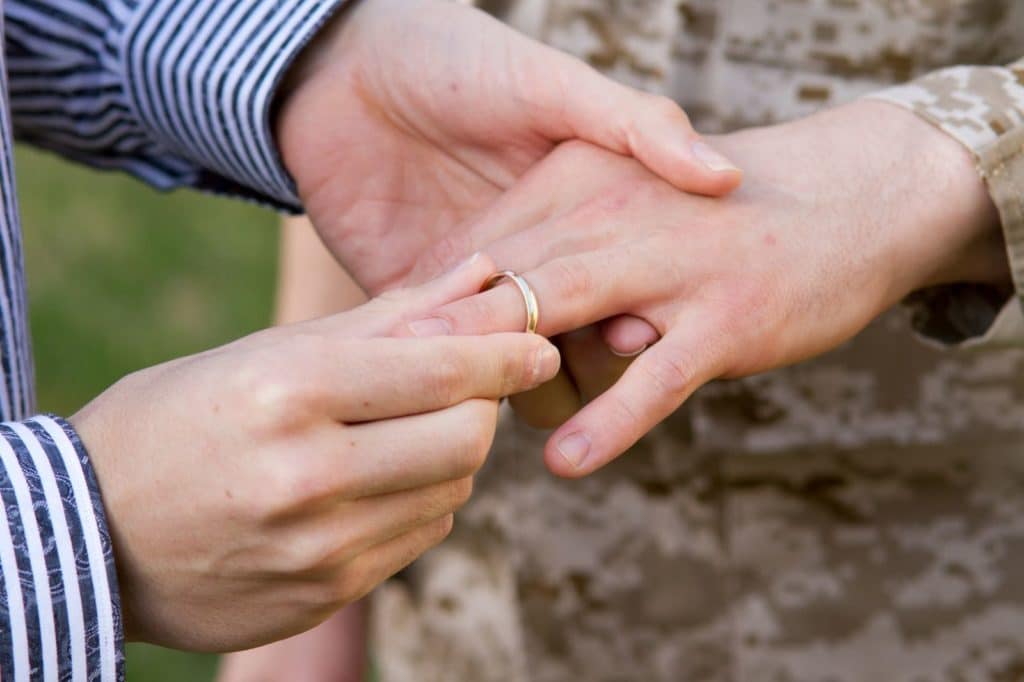 Strengthening a marriage around a military deployment
