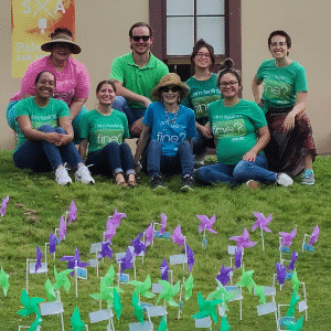 500 pinwheels at hemisfair for mental health awareness month 1